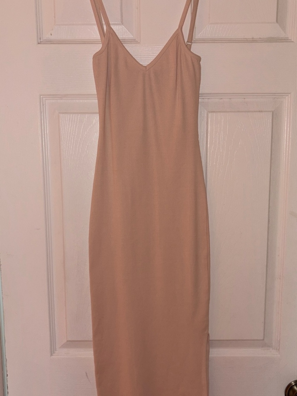 Lulus Ribbed Bodycon Pink Dress